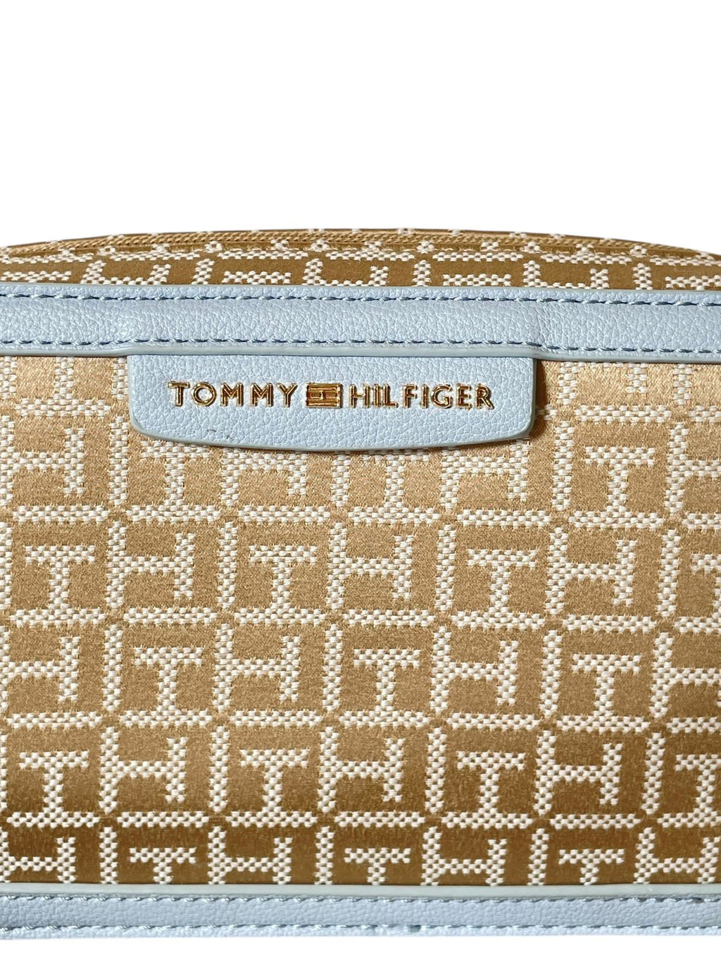 Bolsa Tommy Hilfiger Monograma Azul Claro | Crossbody Elegante