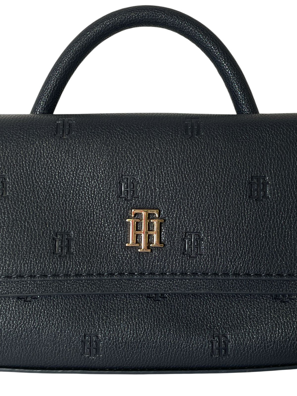 Bolsa Tommy Hilfiger Mini Top Handle Navy Logo | Elegancia compacta